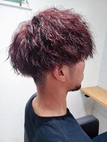 カーラ(Cara)&nbsp;ツイストパーマ×レッドカラー