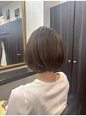 丸みショート20代30代40代髪質改善白髪染め［北千住］