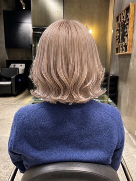 エノア 青山(ENORE) ホワイトミルクティーベージュ ケアブリーチ透明感ハイトーン