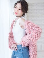 ビーチ(Beach)&nbsp;ラフアレンジスタイル　小顔／オリーブカラー/ハイライトカラー