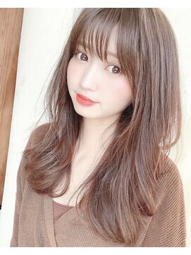 アリスバイアフロート 自由が丘(ALICe by AFLOAT) シースルーバングレイヤー(耳かけ毛先パーマイメチェン)