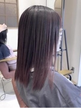 クアトログランシュ ひたちなか店(QUATRO×GranCieux) エアタッチバレイヤージュ×ピンクバイオレット