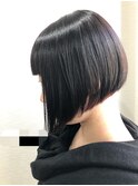 前下がりボブ×インナーカラー