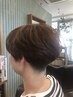 カット＋グレーカラー（ショートのリタッチ）