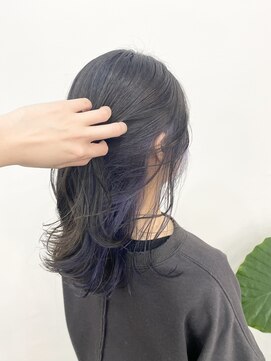 ルヴェルヘアー(Revel hair) インナーカラー×ブルーバイオレット