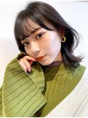 くびれミディアムレイヤー ツヤ髪 上品カジュアル 20代30代40代