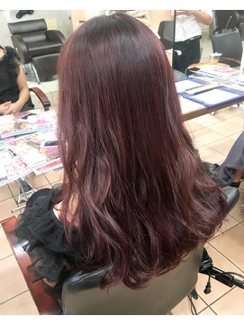 リー 甲子園(Lee) 【髪質改善】艶ピンクブラウンカラー