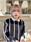 小顔になれる♪ボブウルフカット