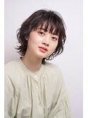 ★20代30代大人可愛いやわらかパーマのウルフショート