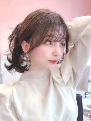 小顔効果たっぷりの韓国式cut☆”前髪顔周りカットが上手い”と美容記事で取り上げられるほどの実力！