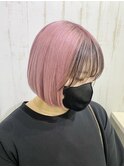 pale pink*faceline black