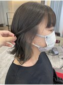 ★ポイントカラー★大人グレージュ＆切りっぱなし楽ちんヘア♪