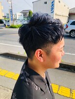 リム(RiM)&nbsp;メンズカット/デザインカラー/ブルーブラック/ツーブロック