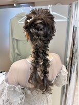 ヘアメイク マリア 福岡天神西通り(hair make MARIA)&nbsp;ツインの編みおろし