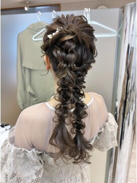 ヘアメイク マリア 福岡天神西通り(hair make MARIA) ツインの編みおろし