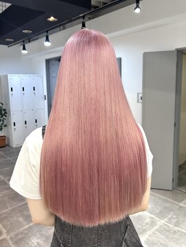 ペレ 栄店(PELE) デザインカラー/レイヤーカット/ウェットヘア/オリーブベージュ