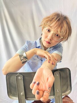 ソヨン 本厚木店(SOYON) ハイトーン×ニュアンスマッシュショート３