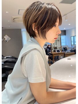 ロンドミラー 博多店(Lond Mirror) ボブルフ小顔に見せるヘアワンレン黒髪カタログ髪質改善福岡博多