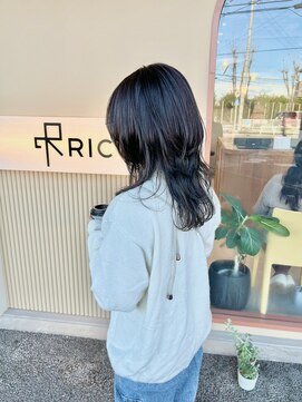 リコ(RICO) ロングウルフ × アッシュカラー