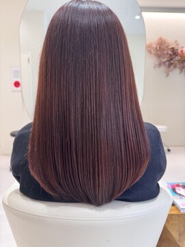 トワ 仙台店(toi) 【ブリーチなしダブルカラー】 ピンクブラウン【菊池ムサシ】