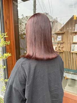 キュオンシア(CUEON. ciea) ミディアム×ピンクカラー