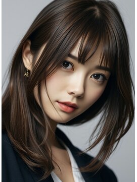 エス 天満扇町(esu) yaレイヤーカット/ストレートロング/ナチュラルブラウン