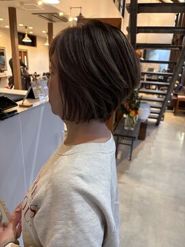 リドル ヘアー 駒生店(Riddle HAIR) ショートボブ×ハイライト