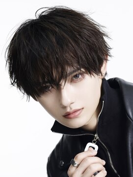 リップス 表参道店(LIPPS) ショートマッシュ【シャープパーマ】黒髪ツーブロック