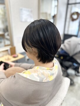 サンクチュアリー 千里山(Sanctuary) スッキリショートで夏におすすめイヤリングカラー