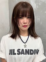 ナービス(NARVIS)&nbsp;デザインカット/顔まわりカット/ブラウン