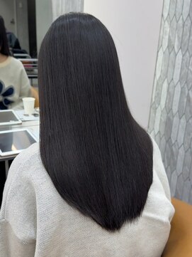 ロンド ブランシュ 錦糸町北口(Lond blanche) ● ミディアムレイヤーカット/髪質改善/韓国/黒髪/小顔/前髪/