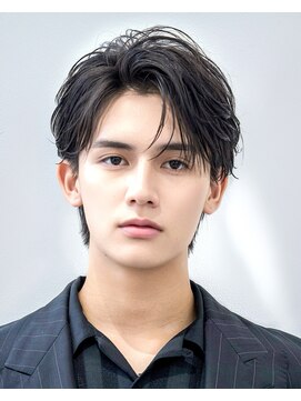 オーシャントーキョー 渋谷神南(OCEAN TOKYO) ツーブロック黒髪フェザーニュアンス耳掛け