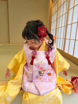 可愛く七五三！