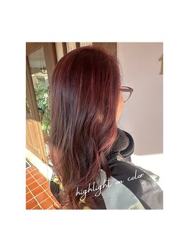 アットティー 金沢八景(at tee...) 【ハイライト×ジューシーベリーカラー】