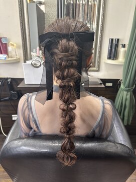 グラス 春吉1号店(glass) 参列デザインふわふわ編みおろし