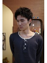 エディ(Edy) メンズスパイキーショートツイスパ刈り上げ眉毛カット韓国ヘア