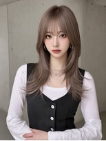 レア 新越谷(LEA) 上品ロングレイヤー × ベージュブラウン