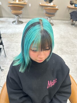 シカ 神戸三宮元町店(Cica) デザインカラー ブリーチ セクションカラー 神戸