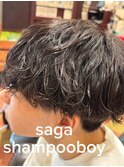 無造作波巻きスパイラル