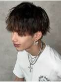 men's/メンズ/メンズカット/韓国/黒染/顔周り/ダウンバング/池袋