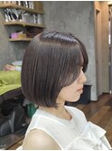 ココアグレージュ×ボブ