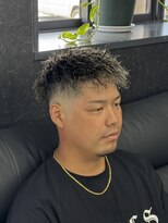 ケースタイル(K-style)&nbsp;ツイストスパイラルパーマ＆ハイライト　（メッシュ）