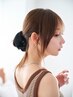 【前髪・後れ毛】似合わせカット+カラー+ハホニコ(3step TR)¥8400