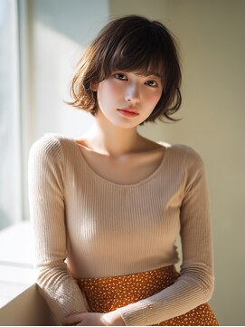 ロッソ 大橋店(Rosso) 軽やかな外ハネニュアンスボブ【大橋】