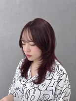 ジールサロン つくば本店 ハッシュカット/チェリーレッドカラー