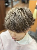 ミルクティグレーマッシュ/理容室/メンズ/銀座/ヒロ銀座/