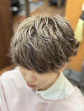 ヒロギンザ 銀座本店(HIRO GINZA) ミルクティグレーマッシュ/理容室/メンズ/銀座/ヒロ銀座/