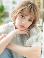 カバーヘア ブリス 川口(COVER HAIR bliss)&nbsp;小顔大人かわいいハイライトふわふわボブT1川口10代20代30代