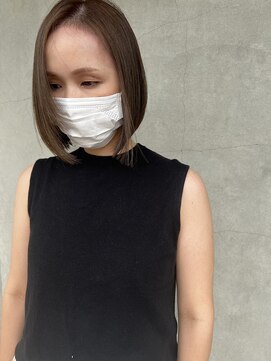 ルブランヘアギャラリー(Le blanc hair gallery) ミニボブ×寒色ベージュ