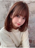 ＊20代30代40代◎小顔無造作カールボブディセミディ
